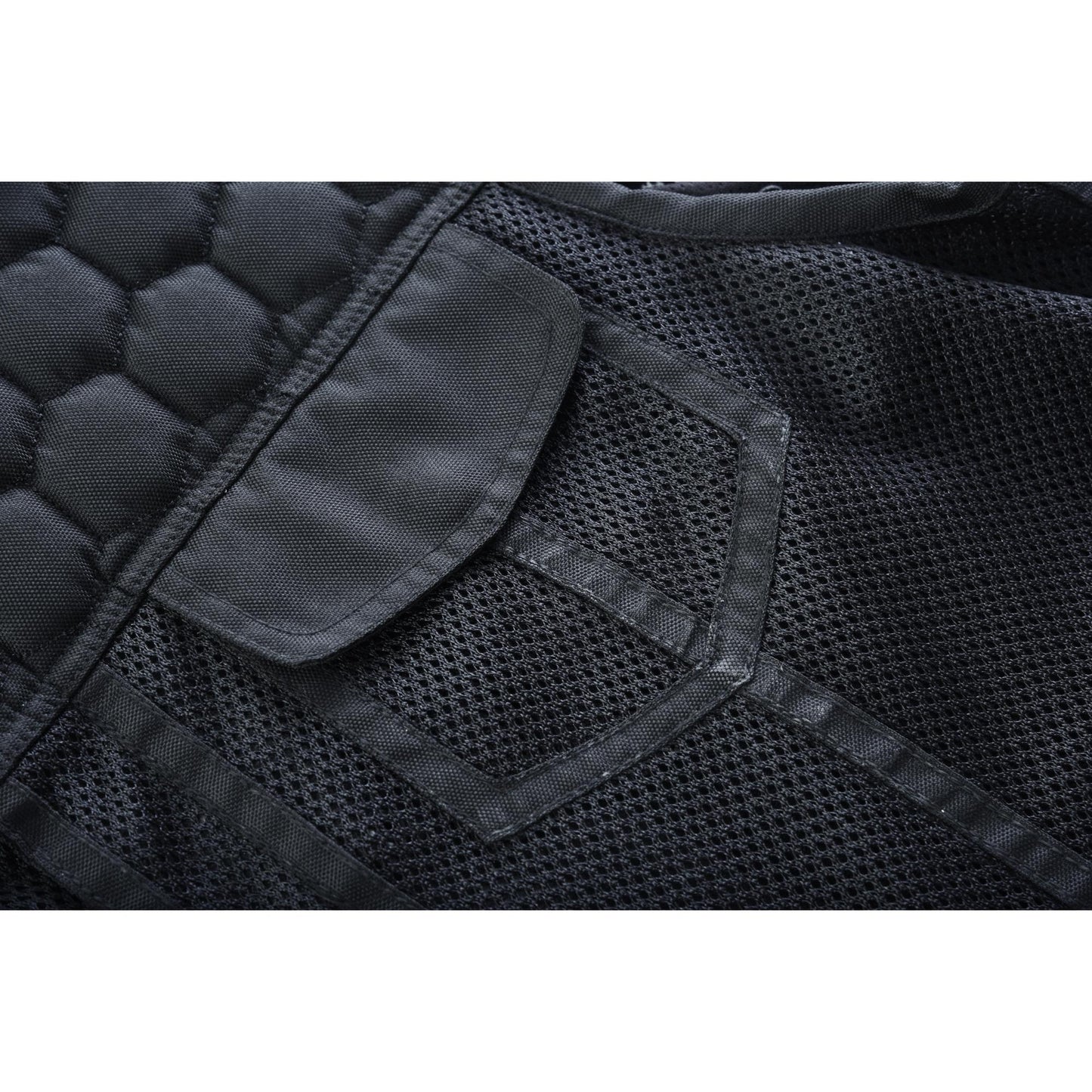 Mesh Rave Men's Black Mesh Textile Vest