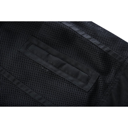 Mesh Rave Men's Black Mesh Textile Vest