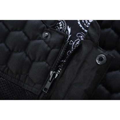 Mesh Rave Men's Black Mesh Textile Vest
