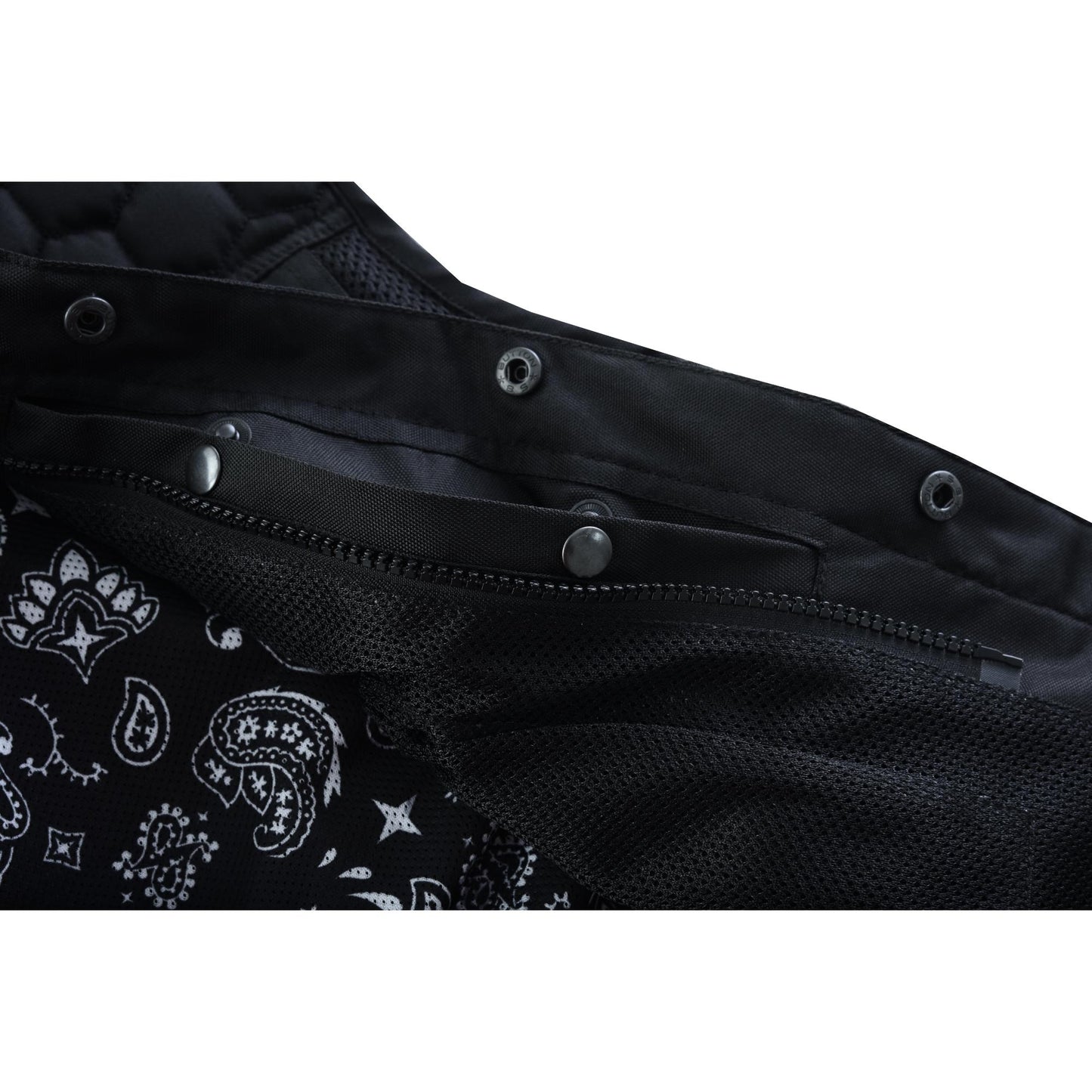 Mesh Rave Men's Black Mesh Textile Vest