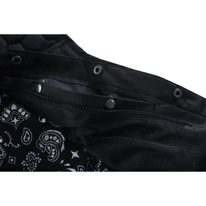 Mesh Rave Men's Black Mesh Textile Vest