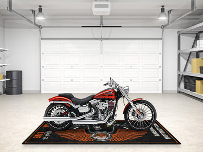 Motorcycle Mat Skull Design for Chopper, Cruiser, Touring, Sport Motorcycle - MM7502