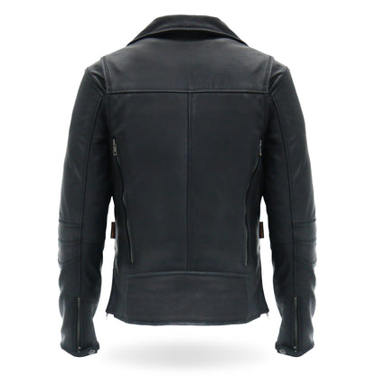 Hot Leathers JKL1029 Ladies Leather Motorcycle Concealed carry Biker Jacket with Vents and Side Zippers