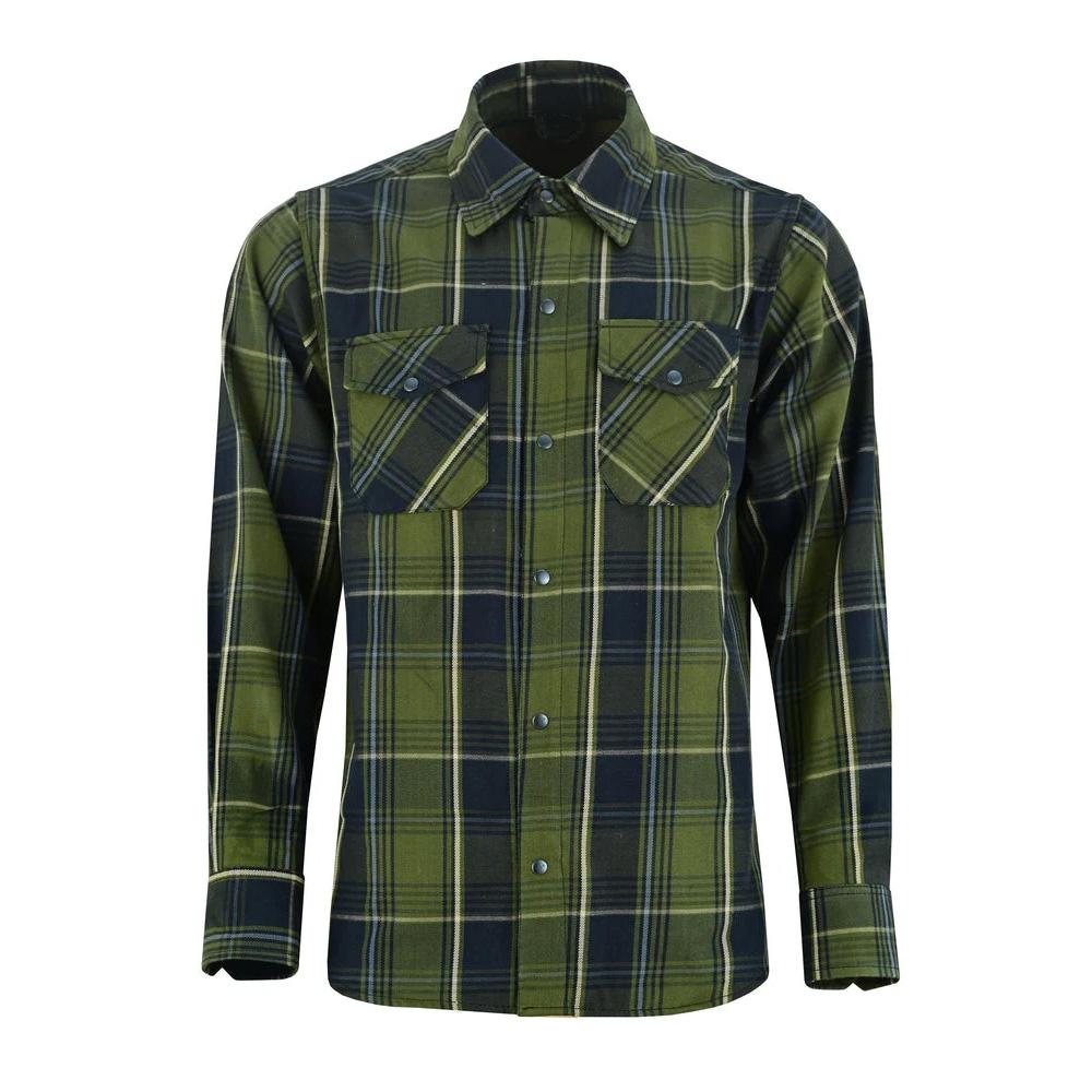 Green forest Men's Outdoor Green Flannel Shirt