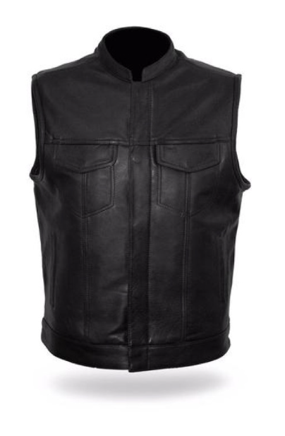 SHARP SHOOTER - MEN'S MOTORCYCLE LEATHER VEST