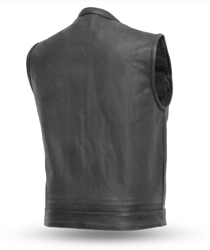 SHARP SHOOTER - MEN'S MOTORCYCLE LEATHER VEST