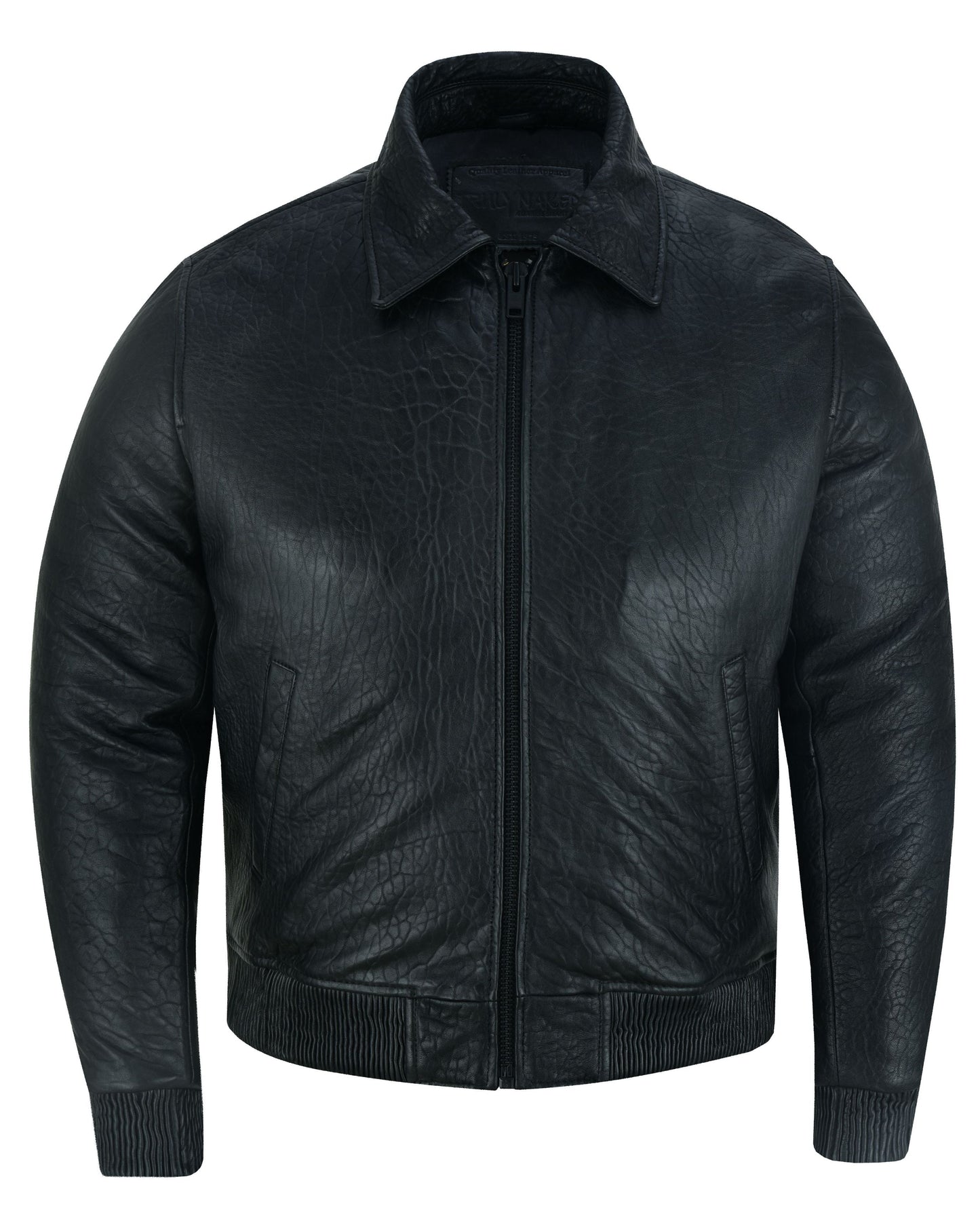 Traveler Men's Fashion Black Leather Jacket