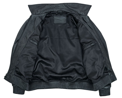 Traveler Men's Fashion Black Leather Jacket