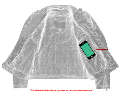 Wanton Men's Fashion Lambskin Leather Jacket –Black