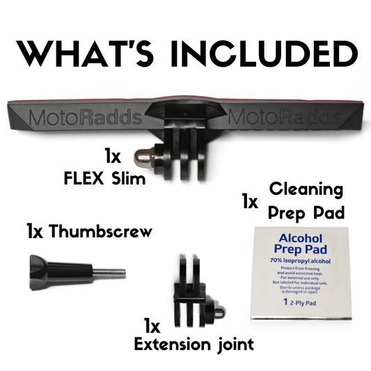 FLEX Slim Universal Flexible Motorcycle Helmet Chin Mount