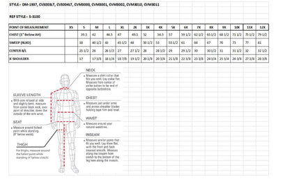 Club Vest CV3004LT Men's Blue Collarless Denim Vest with Concealed Snaps and Hidden Zipper