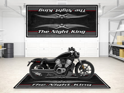 Motorcycle Mat for Cruiser Motorcycle "The Night King" - MM7300