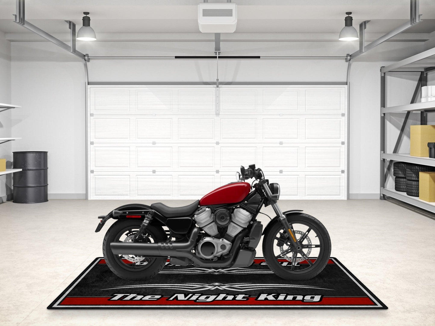 Motorcycle Mat for Cruiser Motorcycle "The Night King" - MM7300