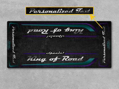 Motorcycle Mat for Cruiser Motorcycle "Special King of Road" - MM7346
