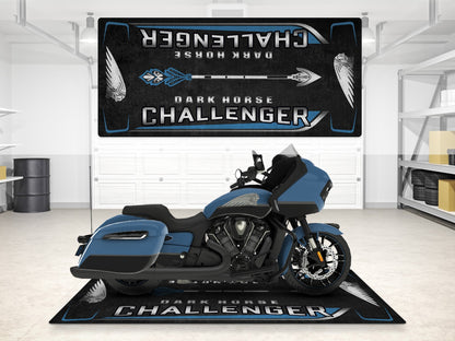Designed Pit Mat for Indian Challenger Dark Horse Motorcycle - MM7332