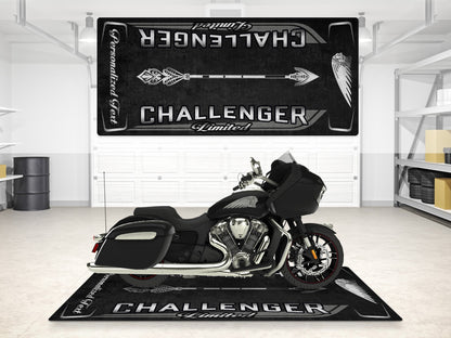 Designed Pit Mat for Indian Challenger Limited Motorcycle - MM7333