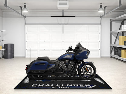 Designed Pit Mat for Indian Challenger Elite Motorcycle - MM7334