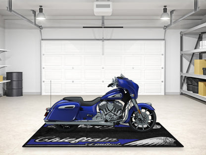 Designed Pit Mat for Indian Chieftain Limited Motorcycle - MM7329