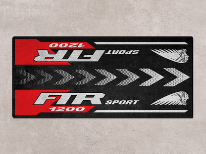 Designed Pit Mat for Indian FTR Sport 1200 Motorcycle - MM7316