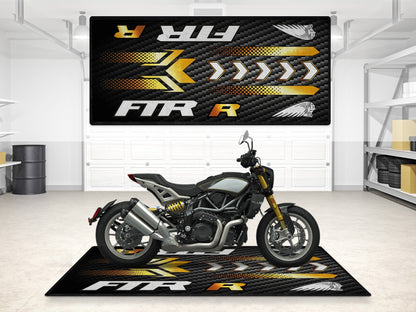 Designed Pit Mat for Indian FTR Carbon 1200 Motorcycle - MM7317