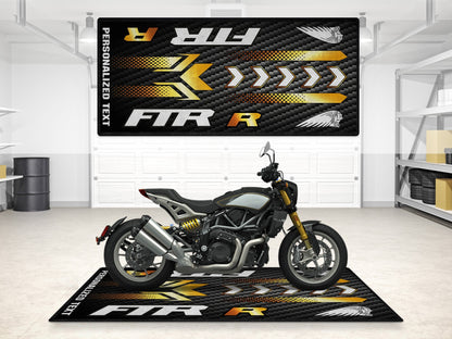 Designed Pit Mat for Indian FTR Carbon 1200 Motorcycle - MM7317