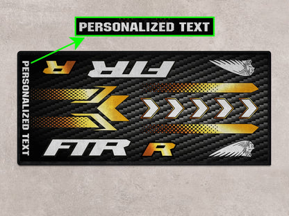 Designed Pit Mat for Indian FTR Carbon 1200 Motorcycle - MM7317