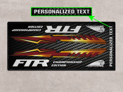 Designed Pit Mat for Indian FTR Championship Edition Motorcycle - MM7319