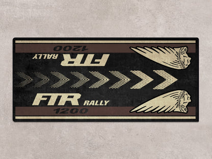 Designed Pit Mat for Indian FTR Rally 1200 Motorcycle - MM7318