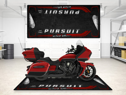 Designed Pit Mat for Indian Pursuit Dark Horse Motorcycle - MM7339