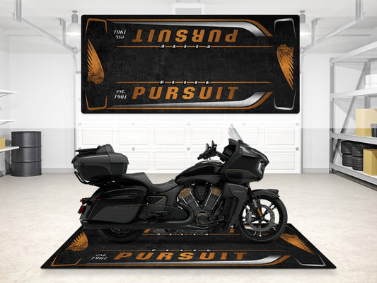 Designed Pit Mat for Indian Pursuit Elite Motorcycle - MM7340