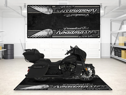 Designed Pit Mat for Indian Roadmaster Dark Horse Motorcycle - MM7337