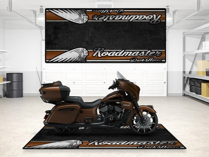 Designed Pit Mat for Indian Roadmaster Dark Horse Motorcycle - MM7337