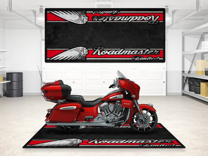 Designed Pit Mat for Indian Roadmaster Limited Motorcycle - MM7336
