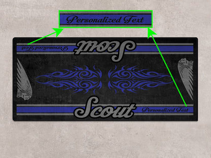 Designed Pit Mat for Indian Scout Bobber Sixty Motorcycle - MM7320
