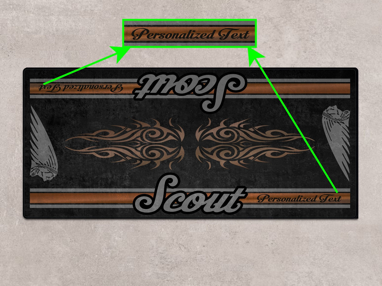 Designed Pit Mat for Indian Scout Rogue Sixty Motorcycle - MM7324