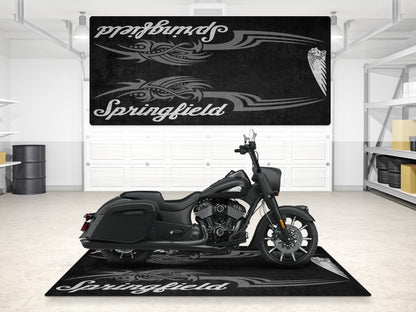 Designed Pit Mat for Indian Springfield Motorcycle - MM7326