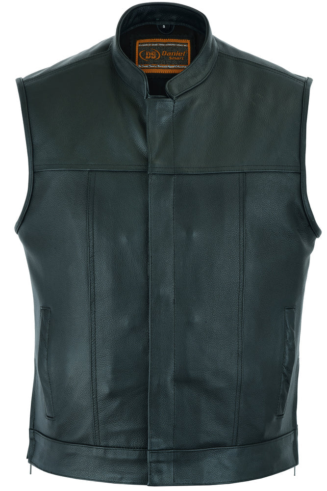 Men's Double Crosser Motorcycle Vest - Black