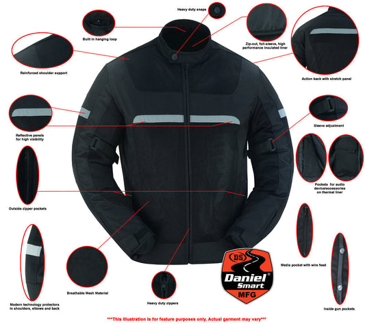 Men's Black Racer Mesh Jacket – Protective Design