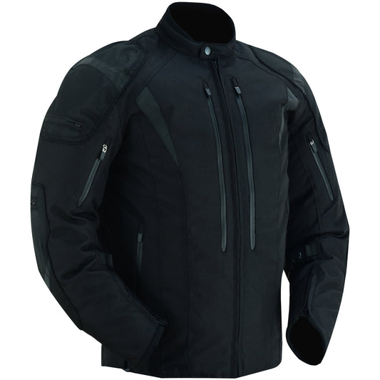 Men's Blast Black Micro Mesh Motorcycle Jacket – Ventilated
