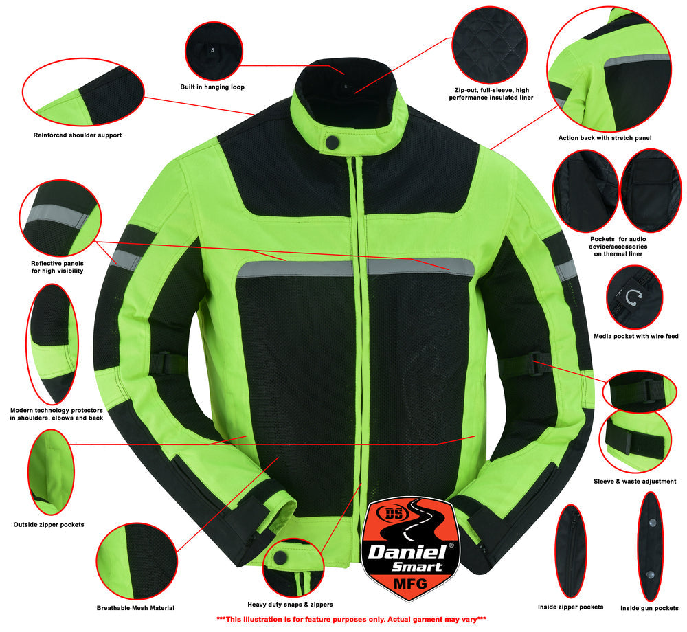 Men's High-Vis Racer Mesh Jacket