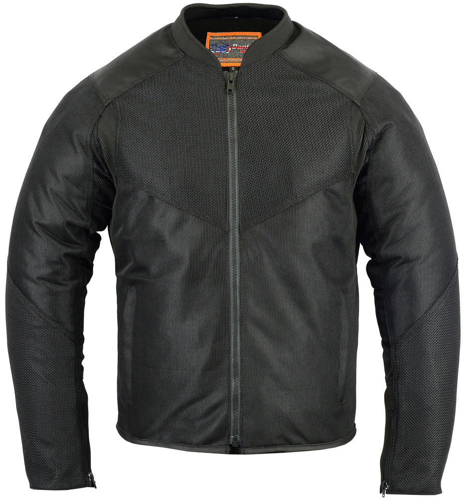 Men's Ventilated Mesh Motorcycle Jacket – Sporty, All-Season