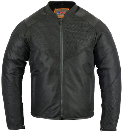 Men's Ventilated Mesh Motorcycle Jacket – Sporty, All-Season