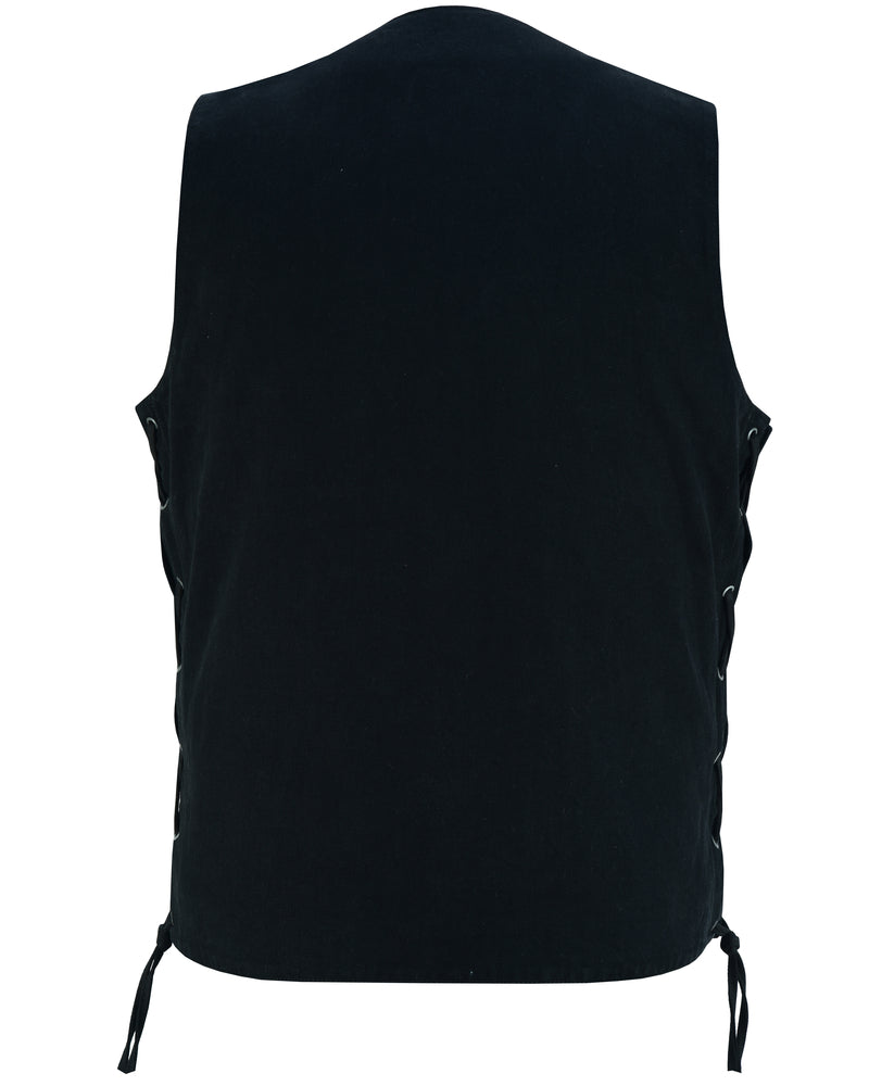 Men's Ten Pocket Denim Utility Vest - TALL