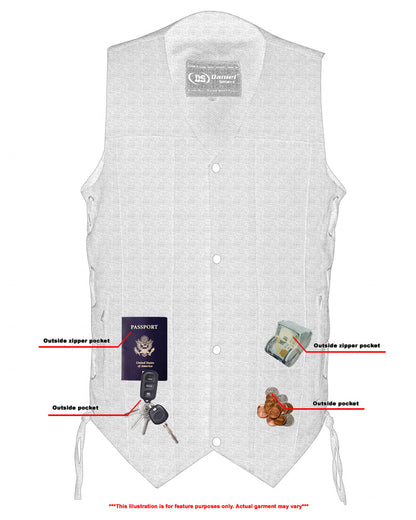 Men's Ten Pocket Denim Utility Vest - TALL