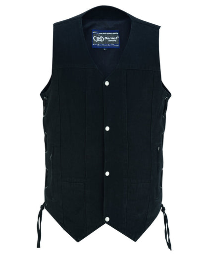 Men's Ten Pocket Denim Utility Vest - TALL