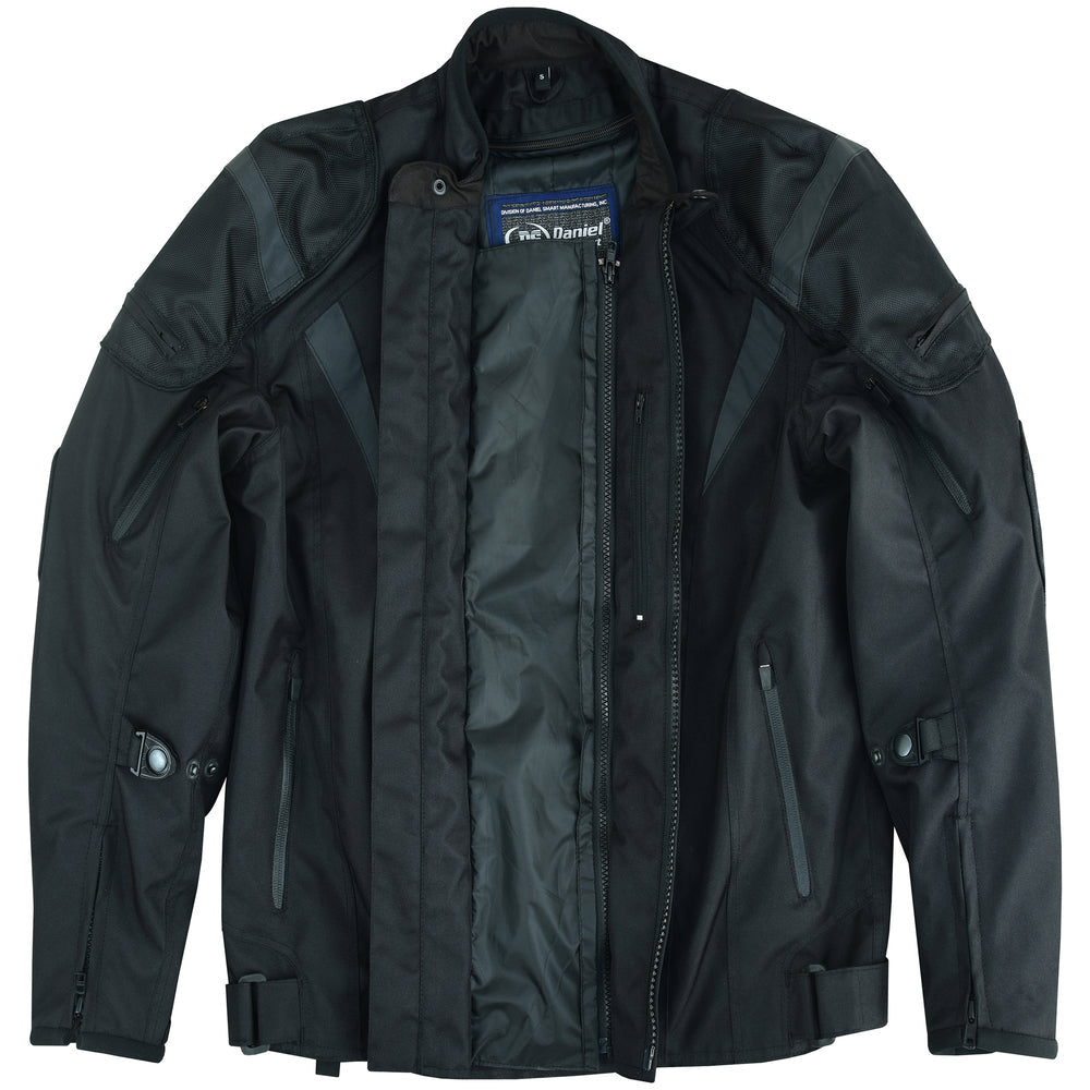 Men's Blast Black Micro Mesh Motorcycle Jacket – Ventilated