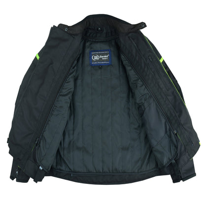 Hi-Viz blast Micro Mesh Mens Motorcycle Jacket – Lightweight