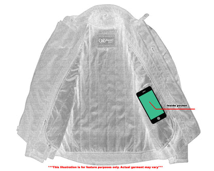 Hi-Viz blast Micro Mesh Mens Motorcycle Jacket – Lightweight