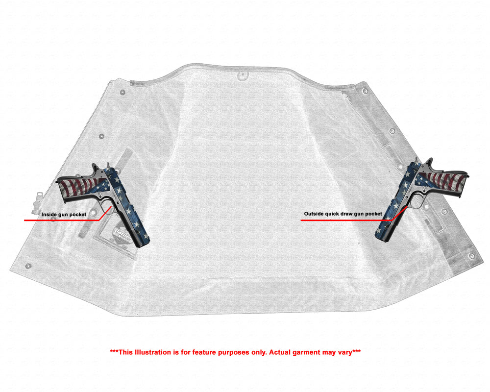 Men's Drop Zone Leather Motorcycle Vest – Black