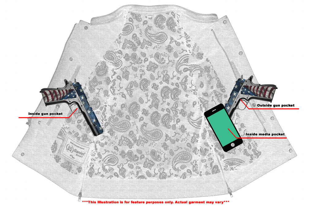 Men's Gold Rush Black Leather Vest - Yellow Stitching